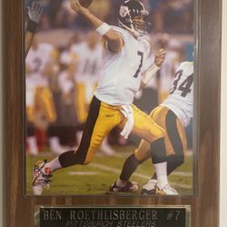 Brand New Mint Condition  BEN ROETHLISBERGER LIVE ACTION PHOTO FROM FIRST SEASON IN THE NFL