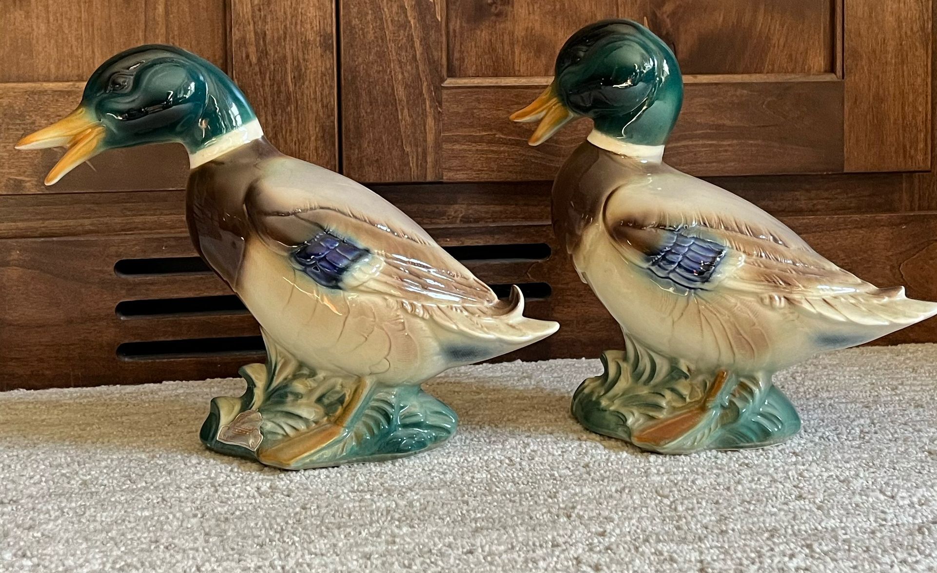 Vintage Mallard Ceramic Ducks