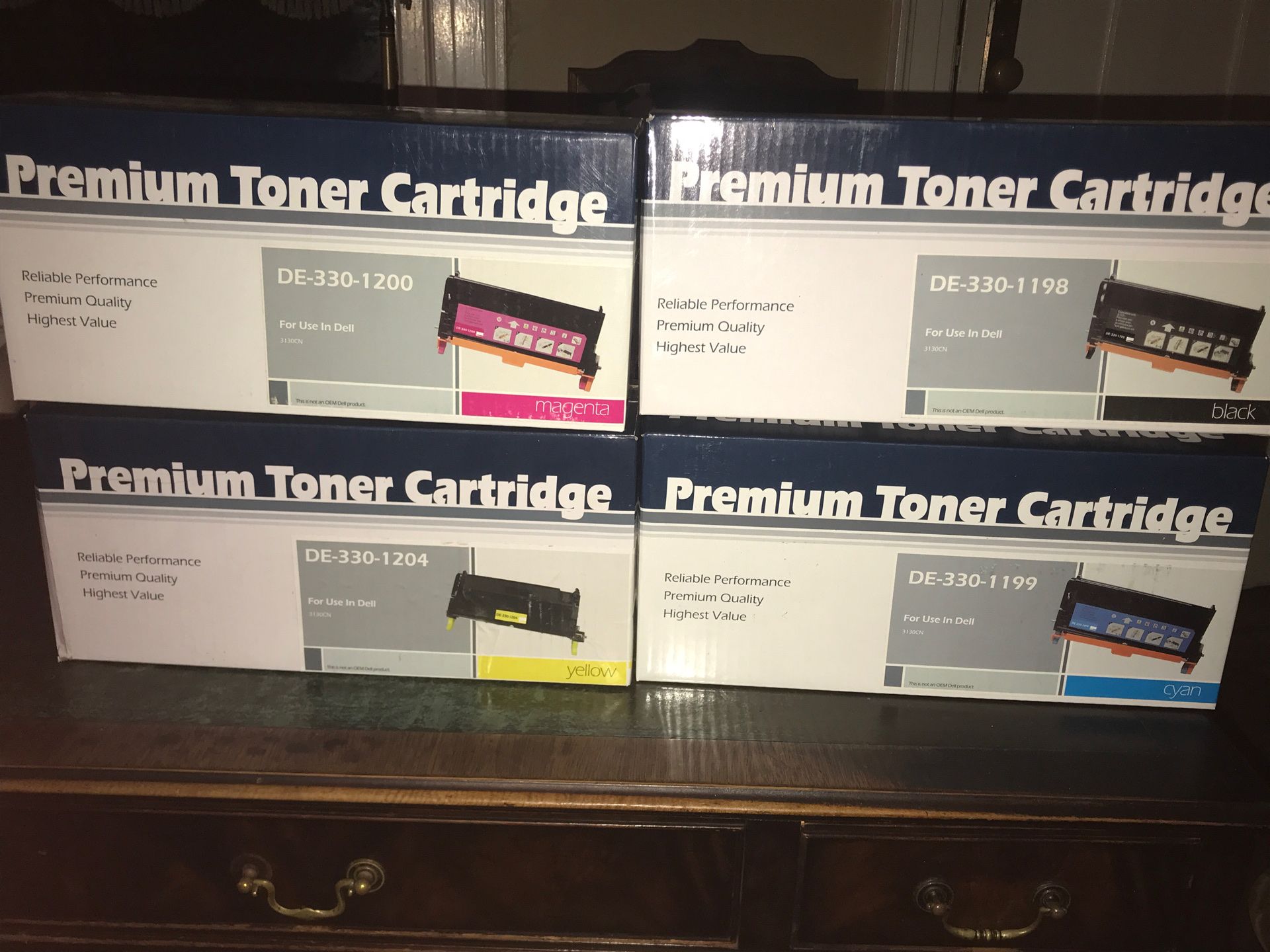 Premium Toner Cartridges- Lot of 4