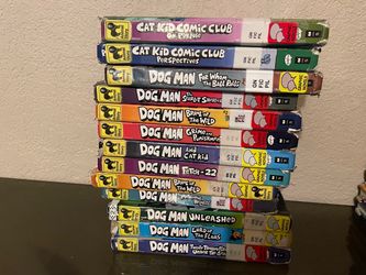 Dog man & cat kid books