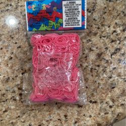 Rainbowloom Pink Bands With C Clips
