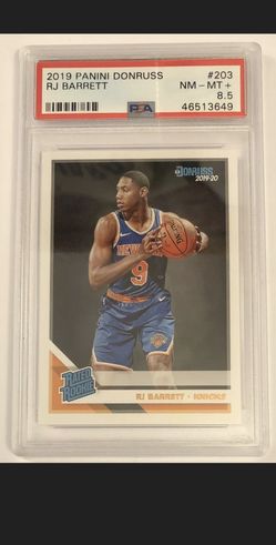 RJ Barrett 2019. Panini Donruss. Graded.