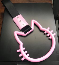 🎀 Pink Kitty JDM Handle | Kawaii Tsurikawa