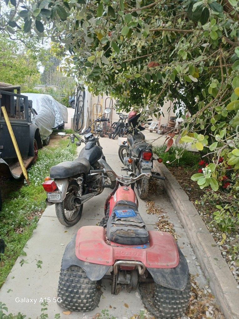3 Honda Bikes