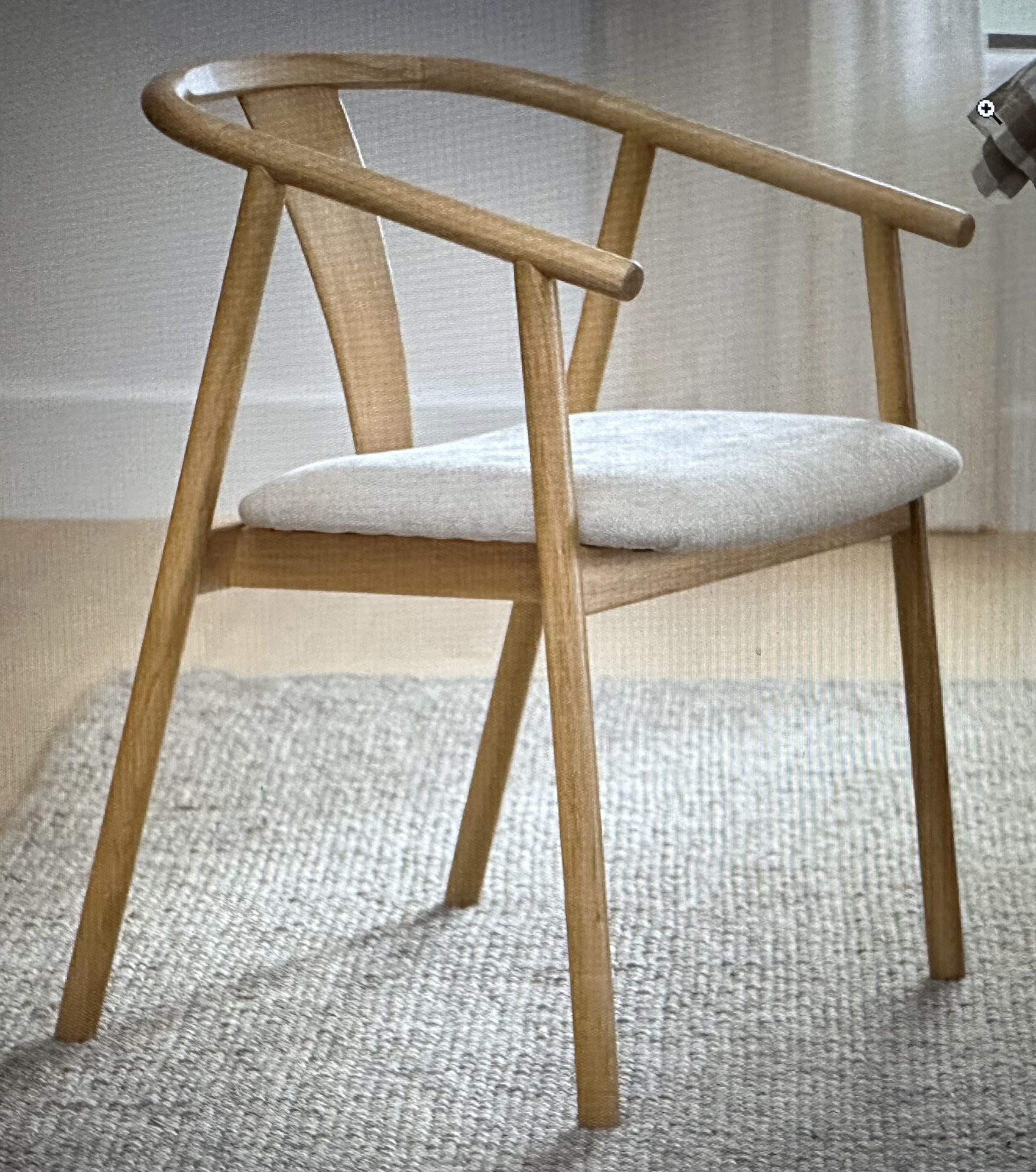 🪑 NEW ARTICLE Fonra Santolina Gray Smoked Oak Chair - SALE ~65% Off