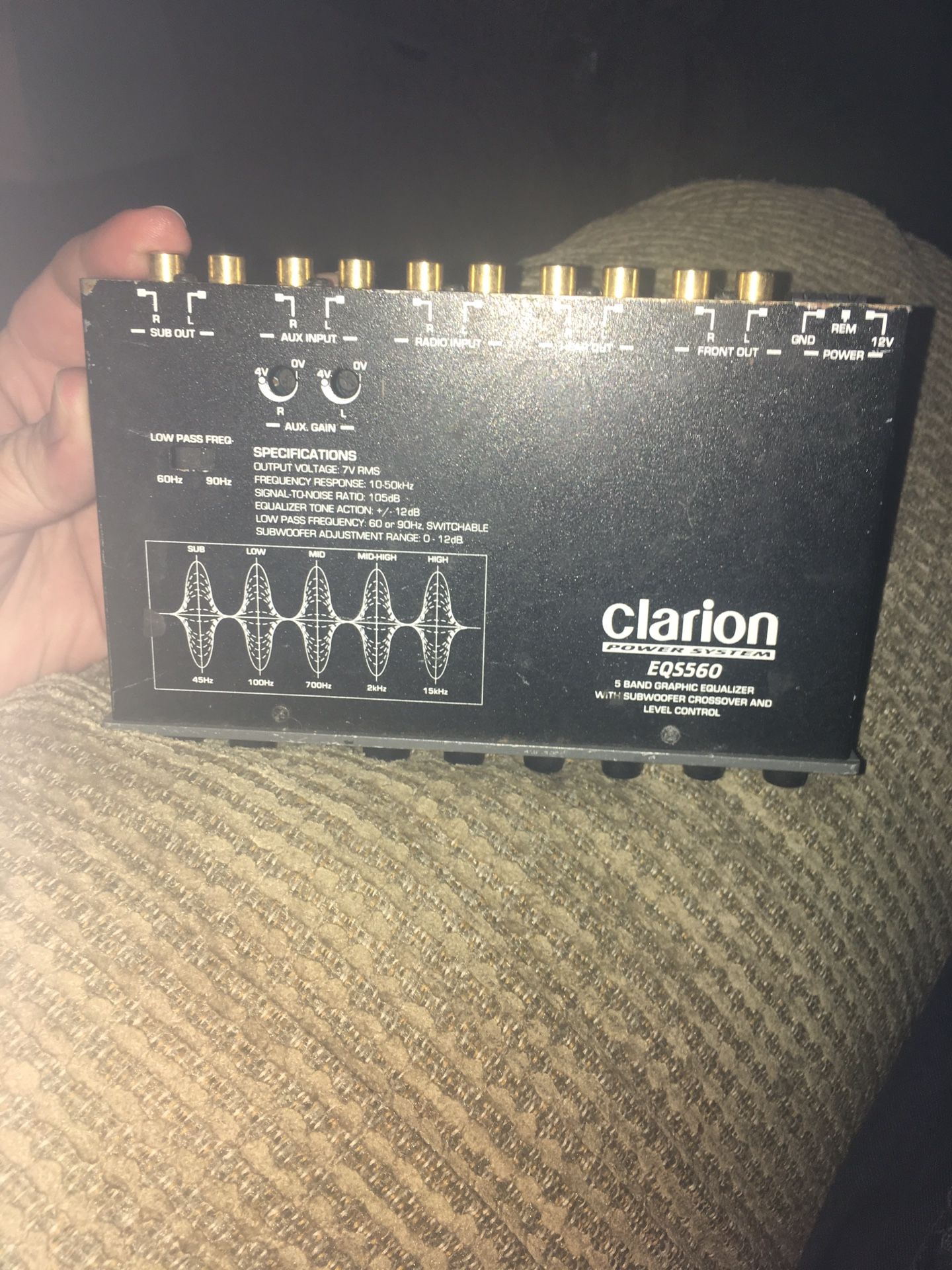 Equalizer clarion EQS560!!!! Old school !!!