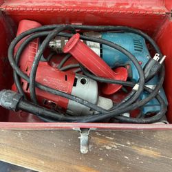 Milwaukee And Makita Corded Drills