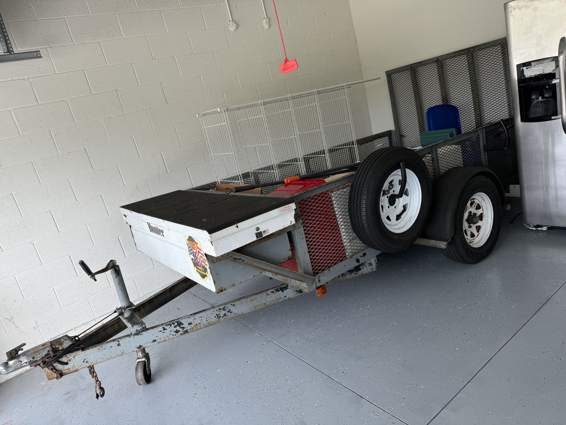 custom metal trailer- landscaping/irrigation MAKE ME AN OFFER
