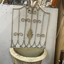 Planter Vintage Metal Wall Decor