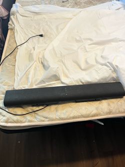 Black Soundbar with Power Cable