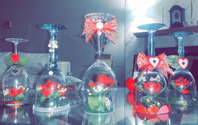 Rose wine decor