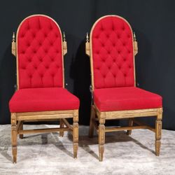 Eccentric Red Dining Chairs Set of 2