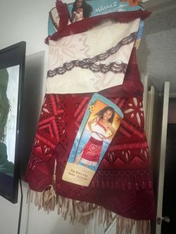 Moana costume size 4 to 6X