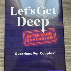 New, Let’s Get Deep, Adult Card Game