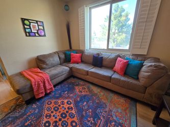 Taupe sectional sofa
