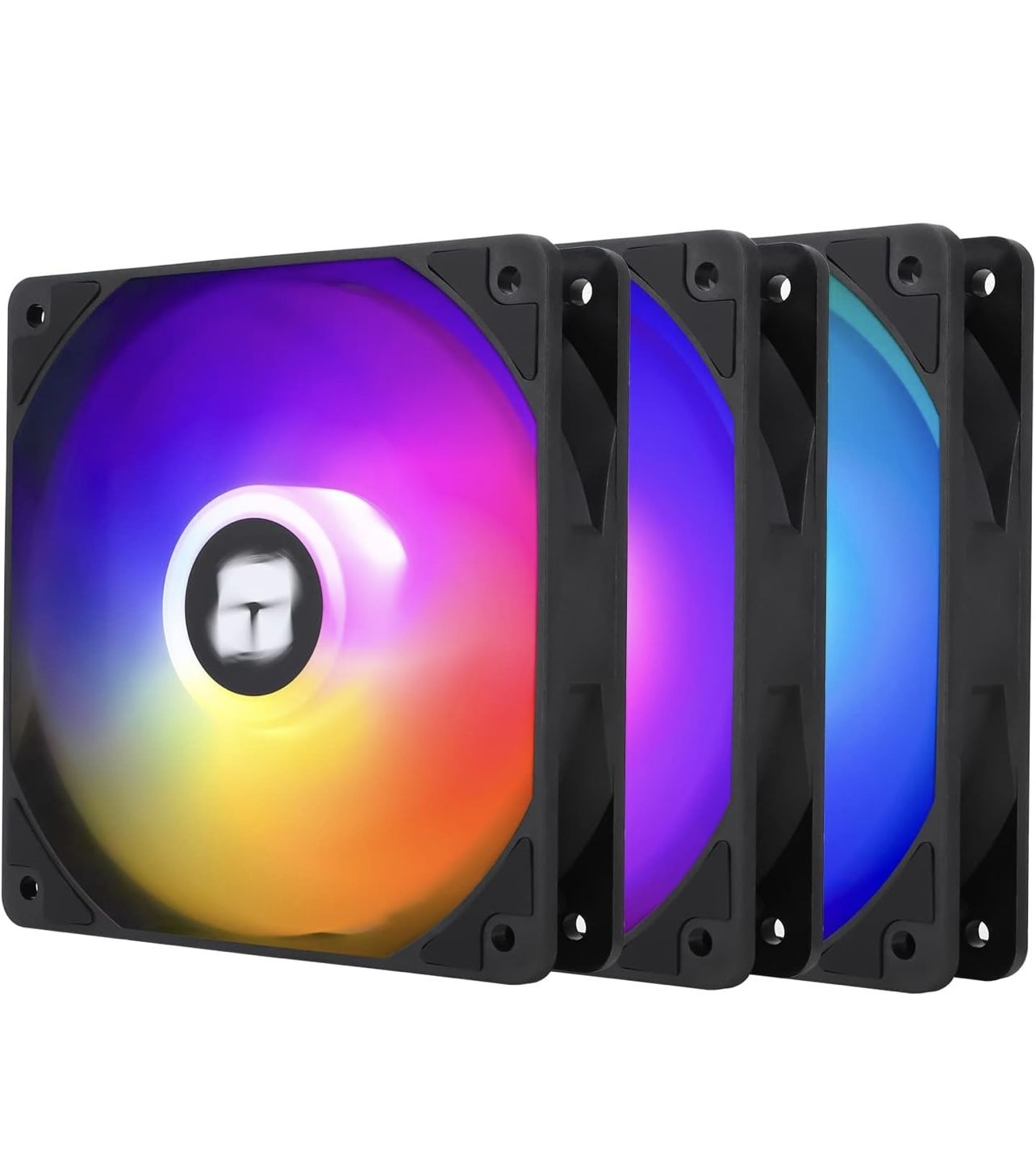 Thermalright TL-C12C-S X3 CPU Fan 120mm ARGB Case Cooler Fan, 4pin PWM Silent Computer with S-FDB Bearing Included, up to 1550RPM Cooling Fan（3 Quanti