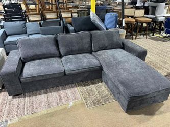 First come first served 🔥99" L-Shaped Sectional Couch with Storage, Sofa with Reversible Chaise, USB Type-C Charging$350