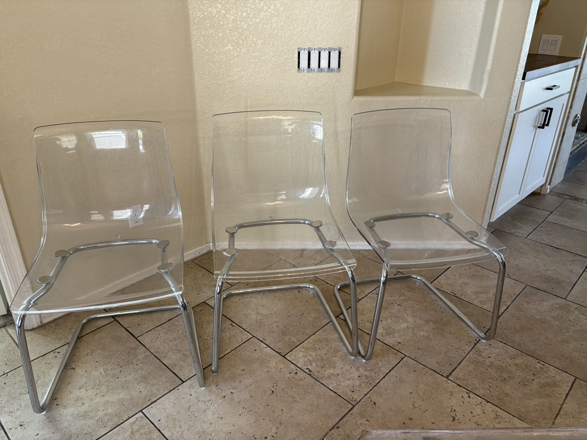 IKEA TOBIAS Clear Chairs