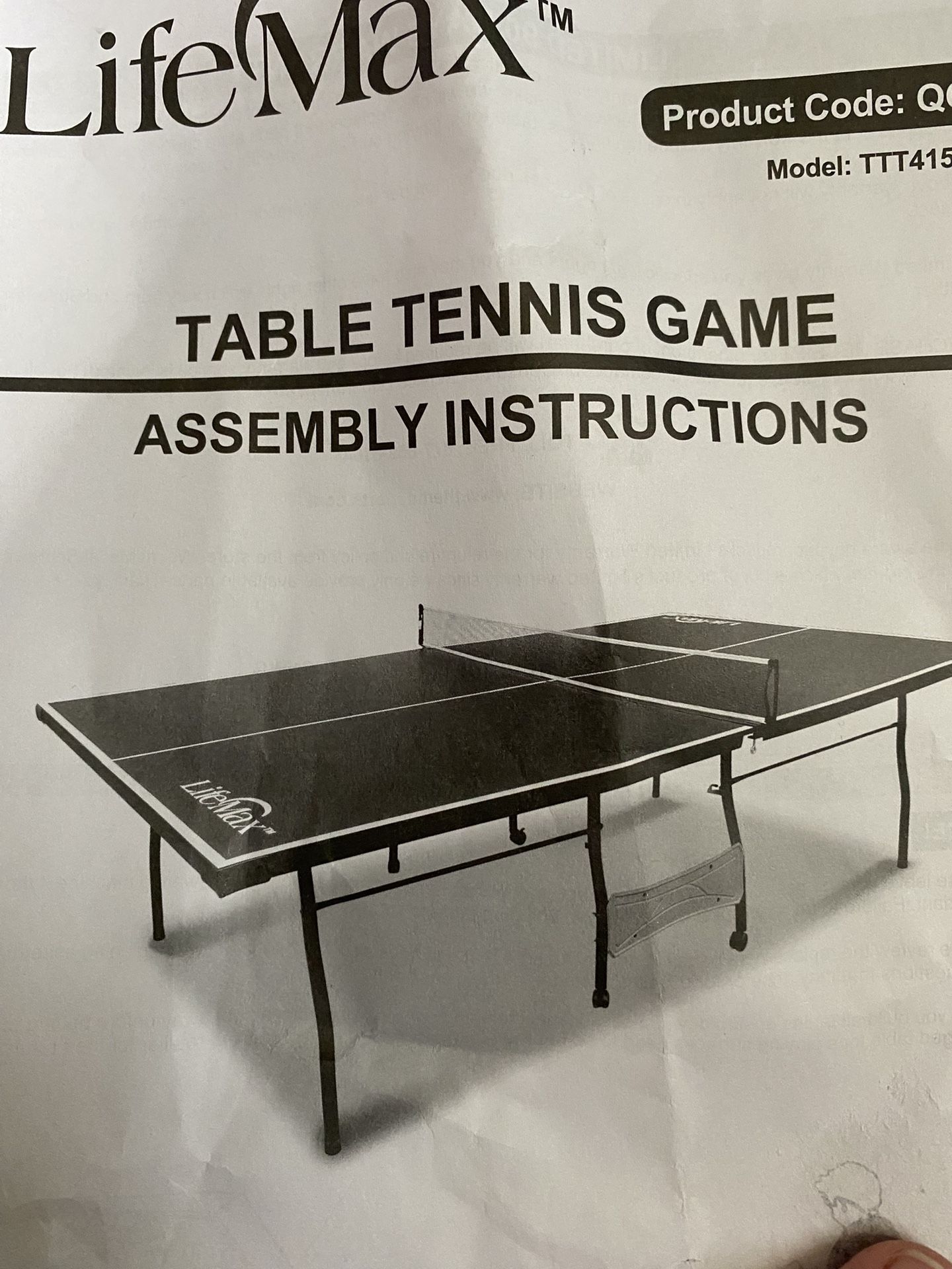 Lifemax Table Tennis Brand New