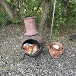 Outdoor Furnace & Planting Pottery