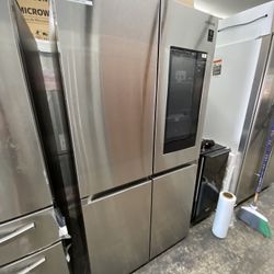 Samsung Stainless Steel Flex 4 Door Family Hub Fridge Smart 2021