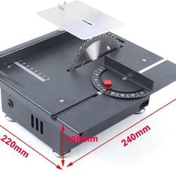 Electric Table Saw, Small Cutting Machine,Portable Woodworking Table Saw for Handmade Wooden Model Crafts, Plastic, Wood, Glass,