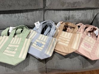 Trader Joe’s  Striped Mini Canvas Tote Bag