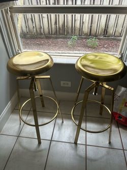 Gold barstools
