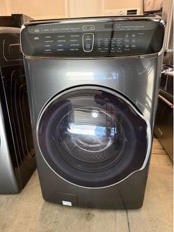 Samsung flex wash washing machine 5.0 Cu.Ft. Main lower 1.0 Cu.Ft and dryer 7.5 Cu.Ft