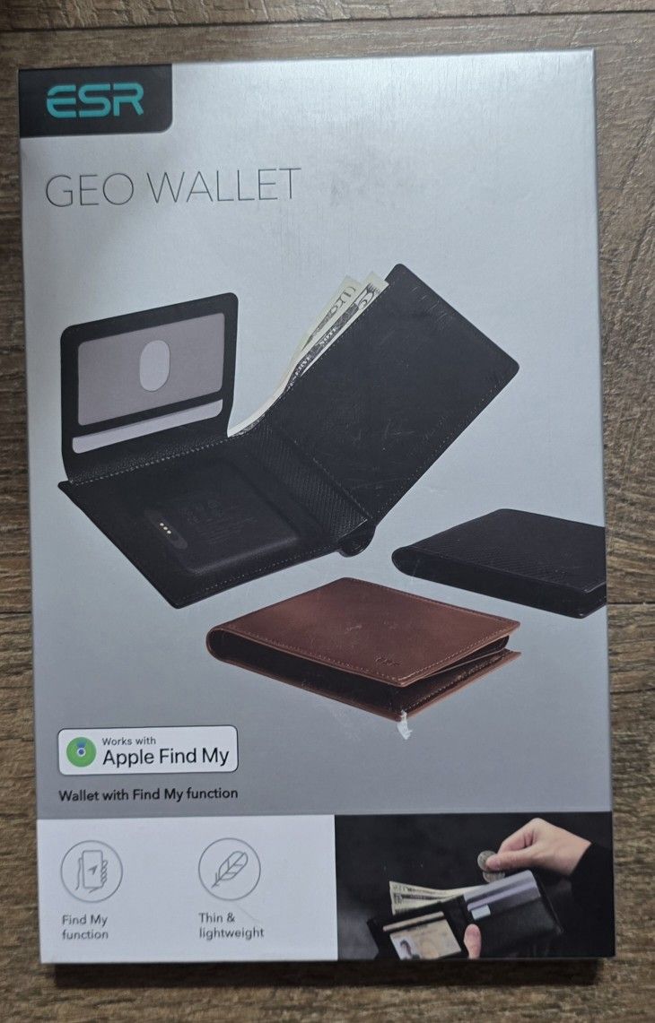 ESR Geo Wallet with Find My, RFID Blocking, Wallet for Men, Wallet Tracker(iOS 14.5 Above Only), Holds 9 Cards and 15 Bills