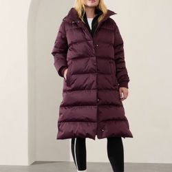 Sateen Long Puffer Athleta