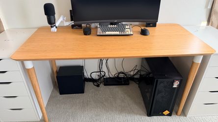 IKEA Anfallare bamboo desk