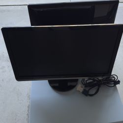 24” Dell Monitor And 23” Dell Monitor 