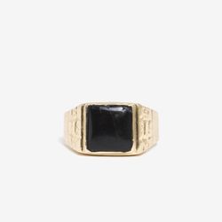 SUPREME ONYX RING 14k