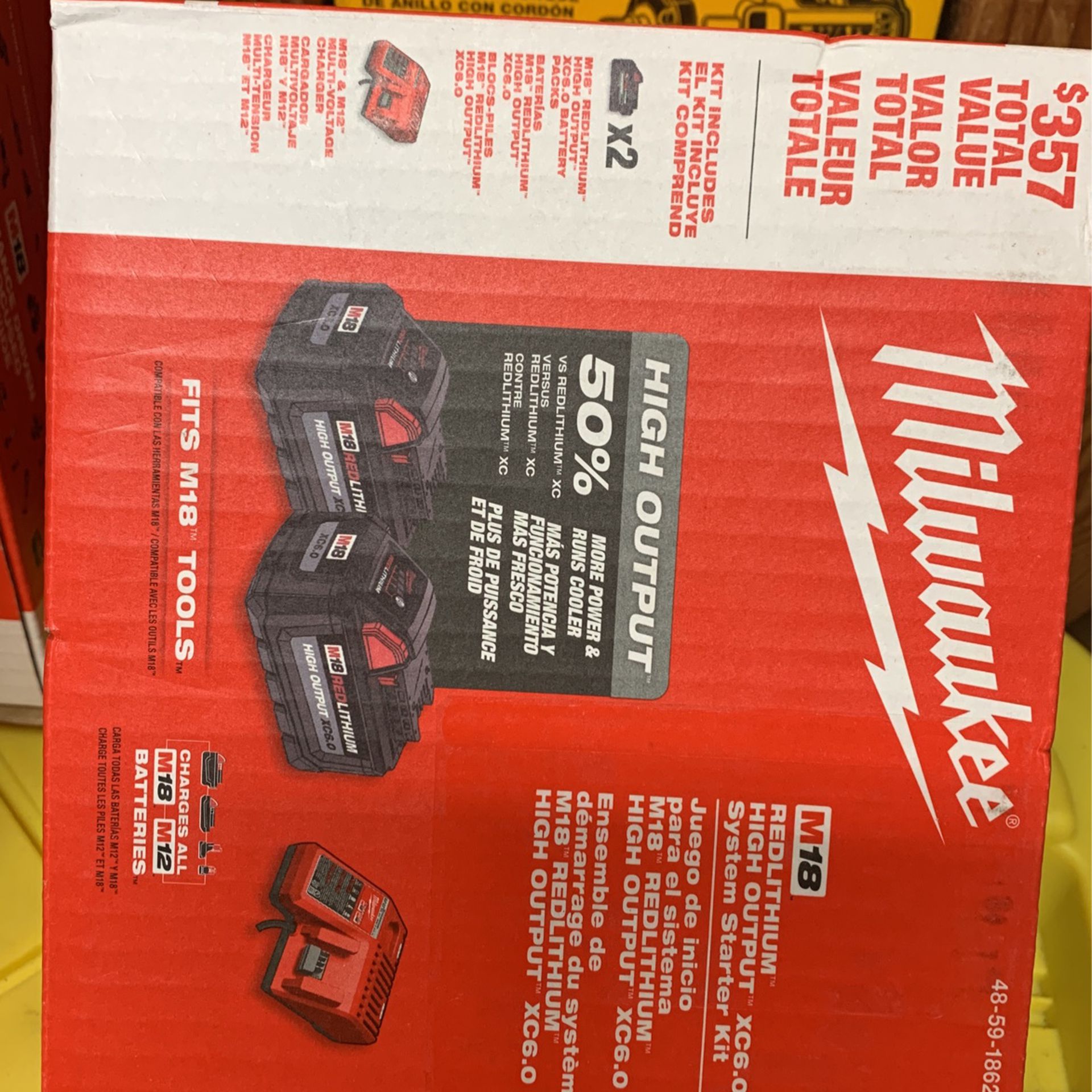 Milwaukee M18 RedLithium High Output XC6.0 System Starter Kit 48-59-1862S  for Sale in San Diego, CA OfferUp