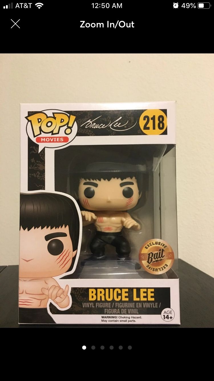 Bruce Lee 218 bait Vaulted Funko Pop.