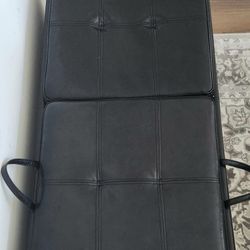 Leather Ottoman Storage 