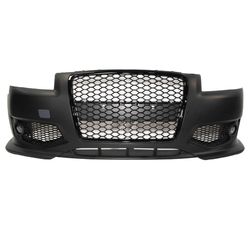 For 05-08 Audi 8P A3, RS3 Style Front Bumper with Black Grille & Fog Lamp