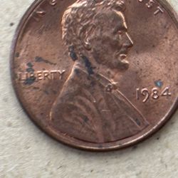 1984 No Mint Mark Penny (collectable)
