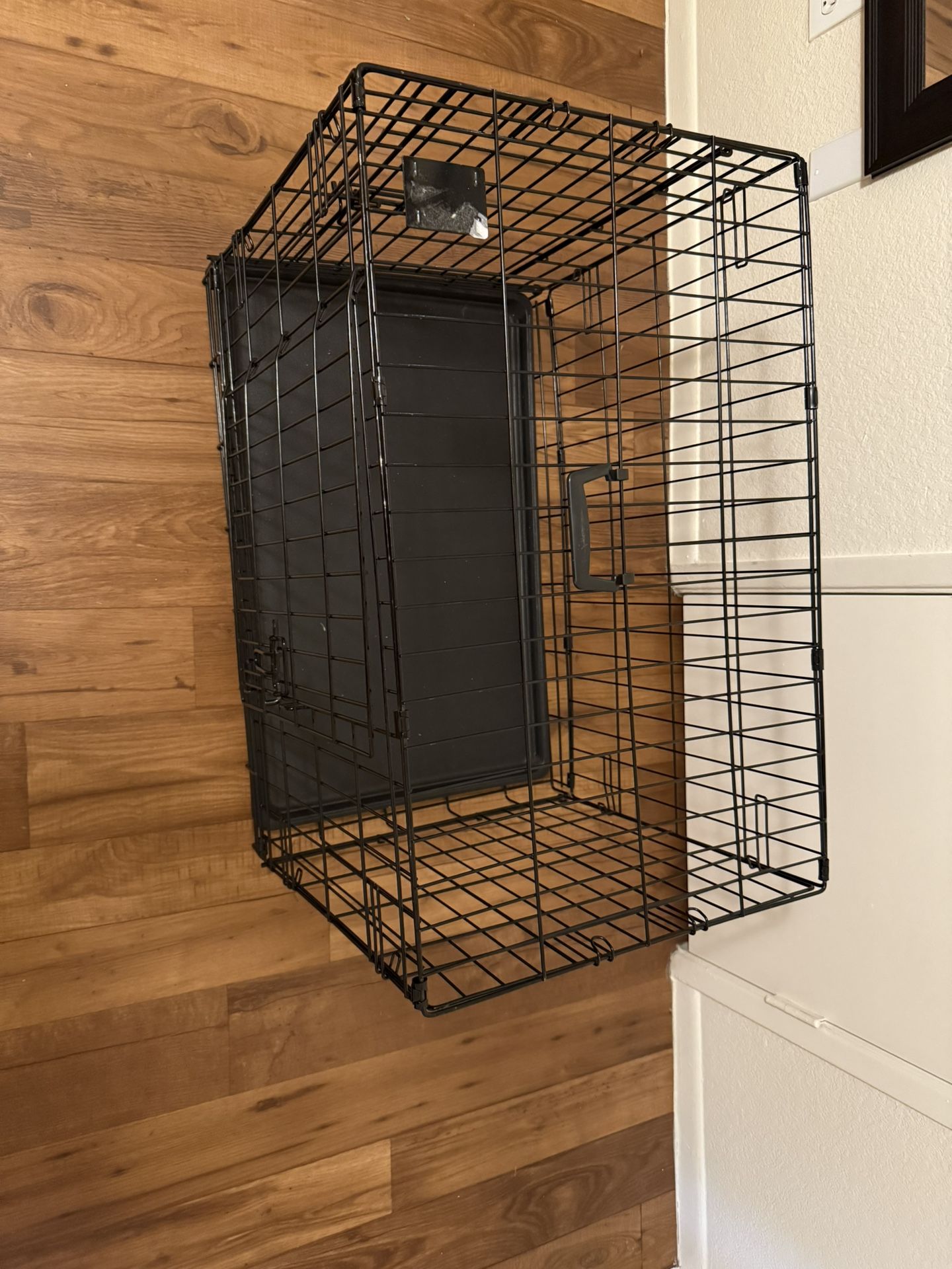 Wire Collapsible Dog Crate - Black