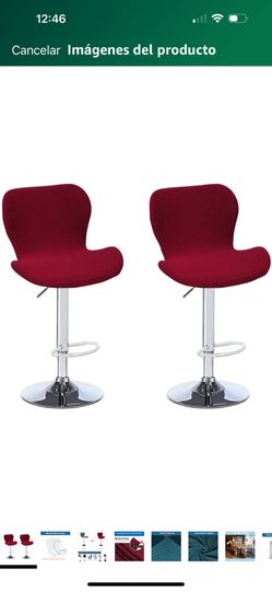 Cover for stools color burgundy