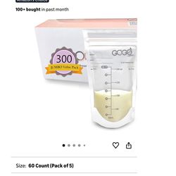 Breast milk storage bags