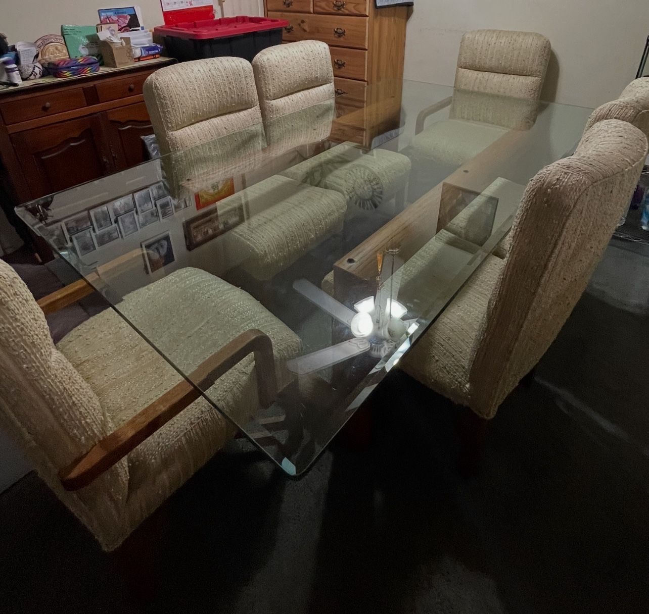 Glass Dining Table Set