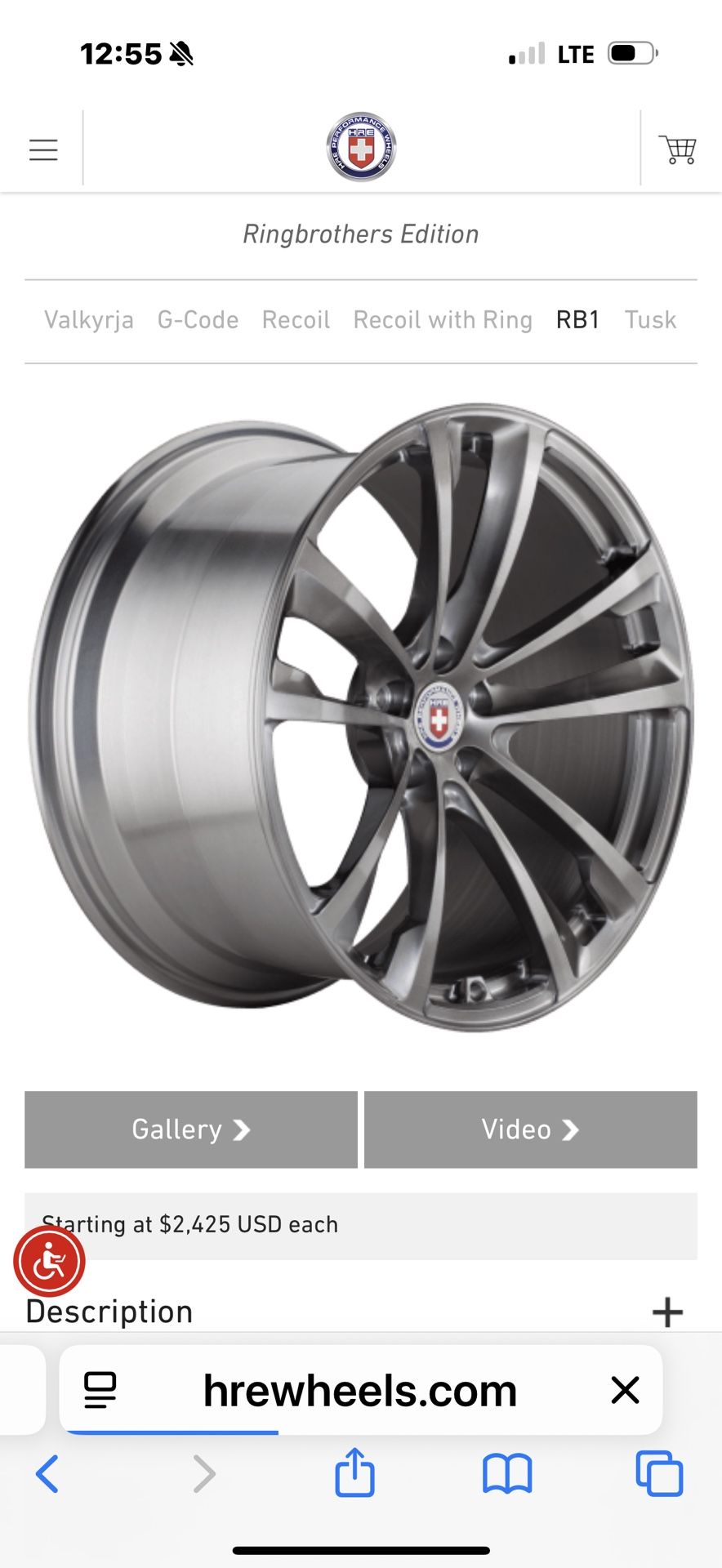 HRE Ringbrothers Mono Block RB1 Wheels And Tires AUDI FITMENT 