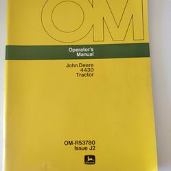 John Deere 4430 Tractor Operator's Manual 