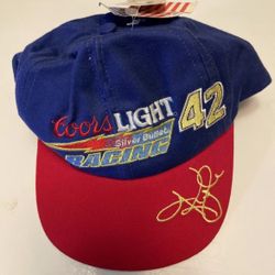 Vintage NASCAR #42 Kyle Petty Coors Light Racing Snap Back Hat Made In USA