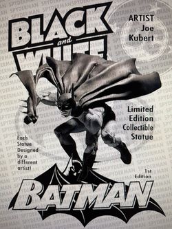 Batman black and white statue. Joe kubert