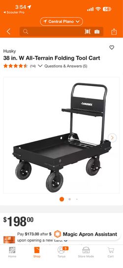 Husky Folding Tool cart (New)