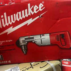 Milwaukee 7 Amp Corded 1/2 in. Corded Right-Angle Drill Kit with Hard Case