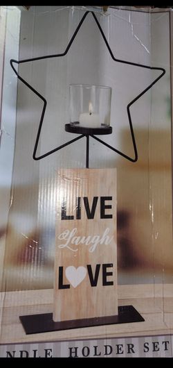 Tall candle holder